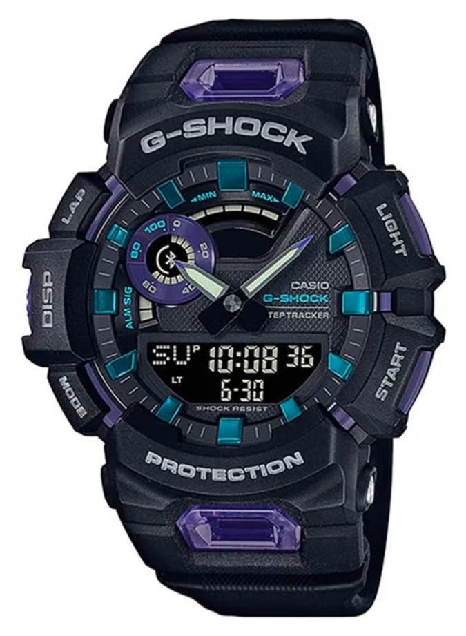 Men's G-squad Analog Plus Digital Round Water Resistance Wrist Watch GBA-900-1A6DR